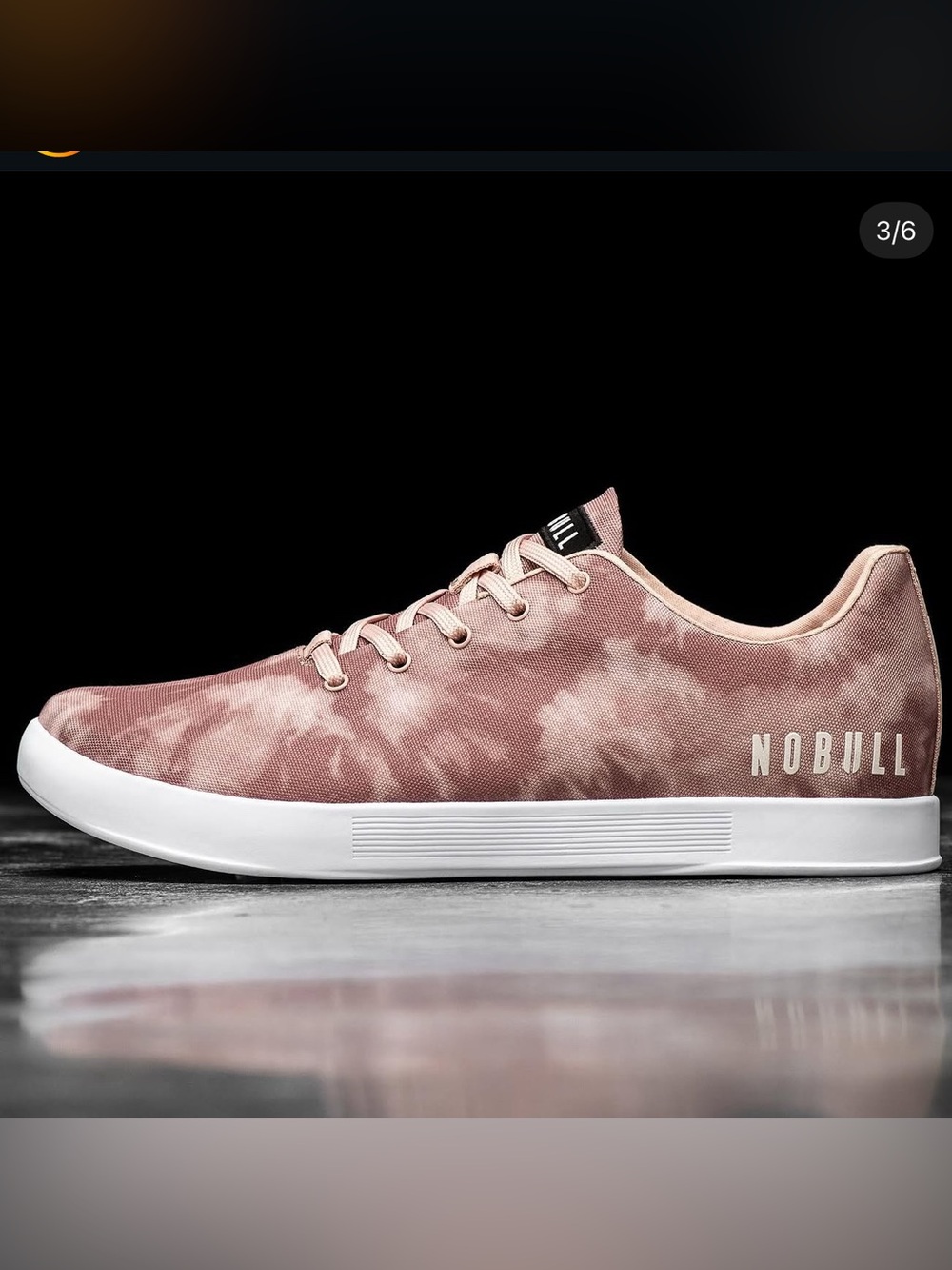 EUC Nobull Dusty Rose Tie-dye Canvas Trainer